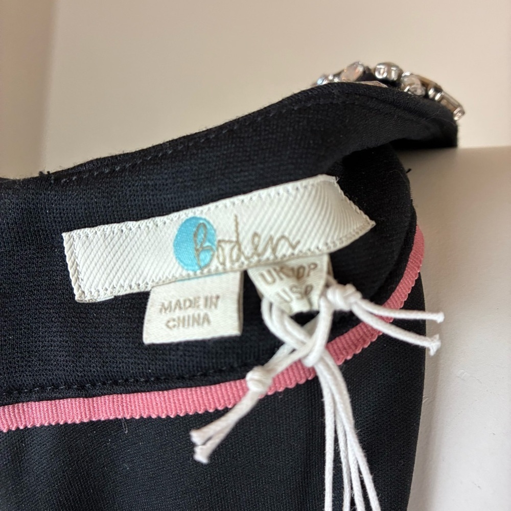 BODEN Matilda Crystal Embellished Black Dress- 6P - Picture 14 of 16